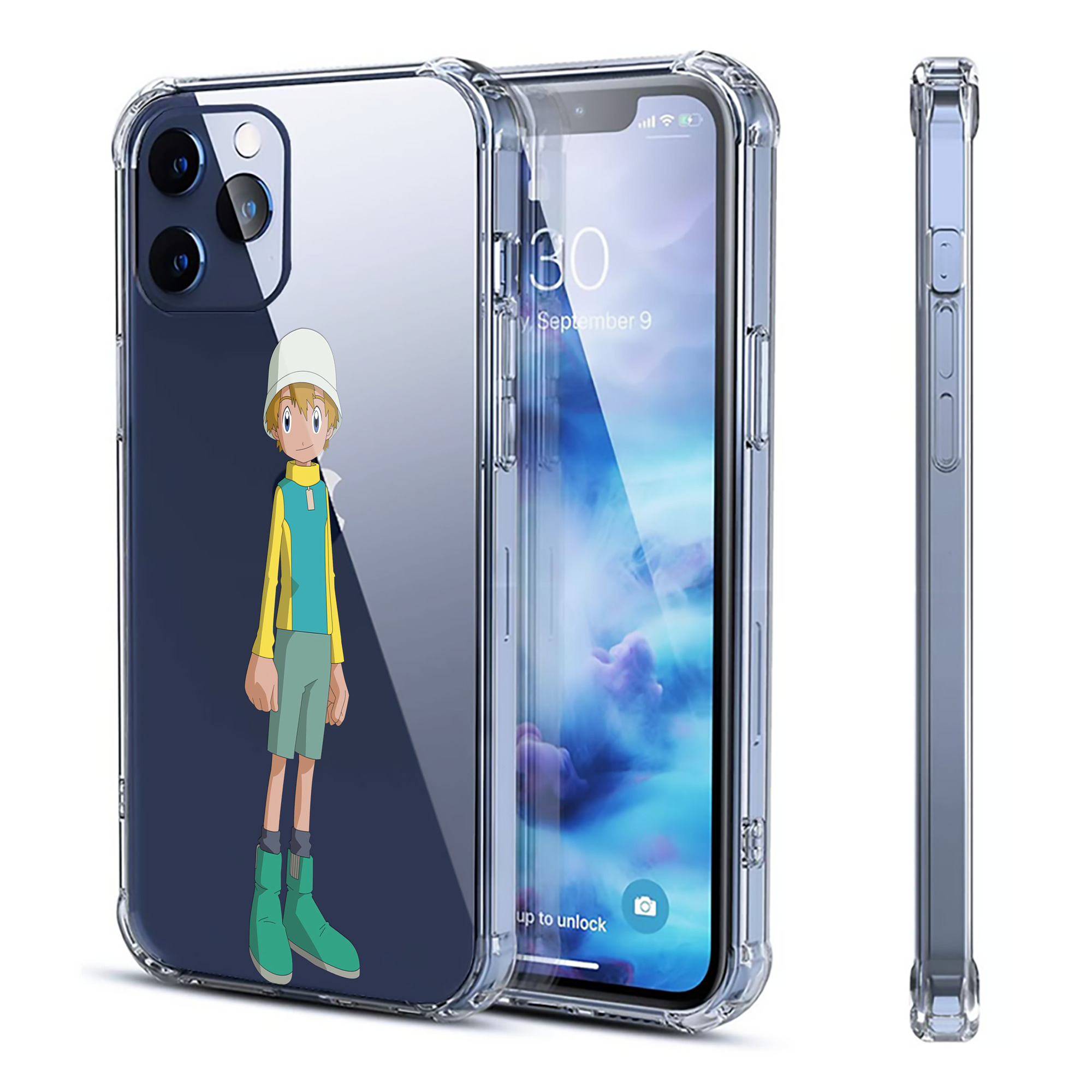 （画像用） Digimon デジタルモンスター/デジモン 【iPhone 12シリーズ対応】透明スマホケース（クリアソフトケース）